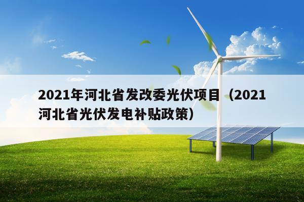 2021年河北省发改委光伏项目（2021河北省光伏发电补贴政策）