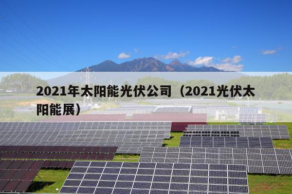 2021年太阳能光伏公司（2021光伏太阳能展）