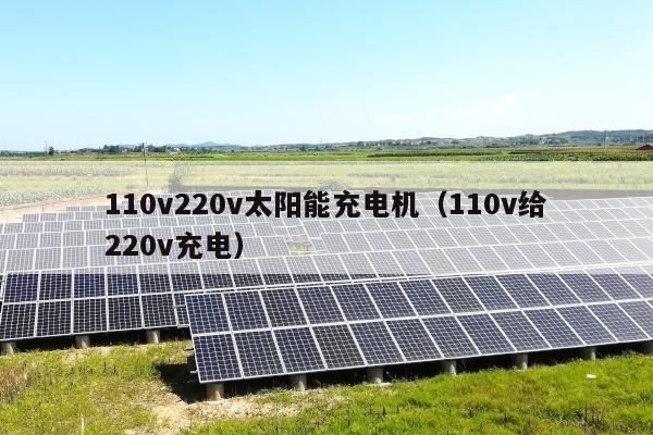 110v220v太阳能充电机（110v给220v充电）