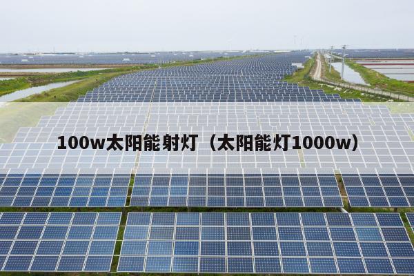 100w太阳能射灯（太阳能灯1000w）