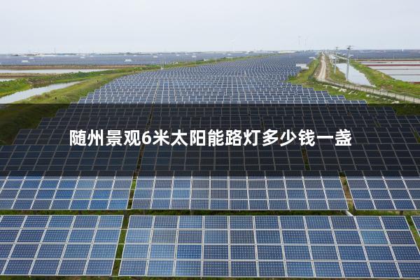 随州景观6米太阳能路灯多少钱一盏